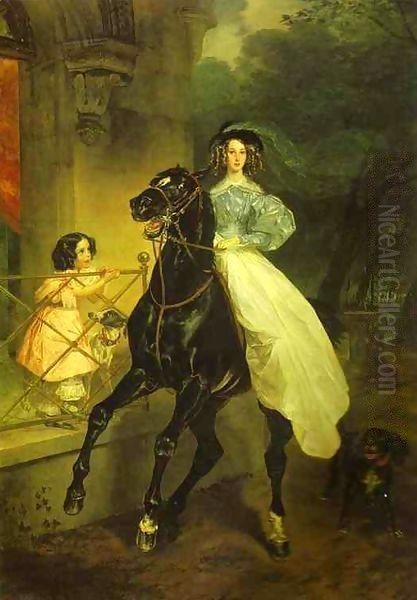 Rider Oil Painting by Jules-Elie Delaunay