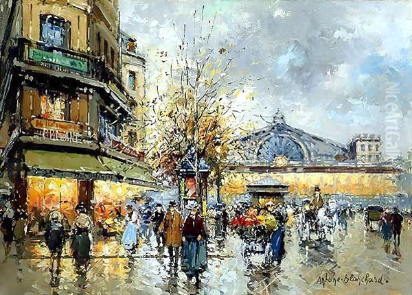 Gare de l Est1 Oil Painting by Agost Benkhard