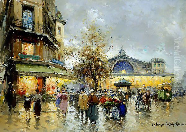 Gare de l Est2 Oil Painting by Agost Benkhard