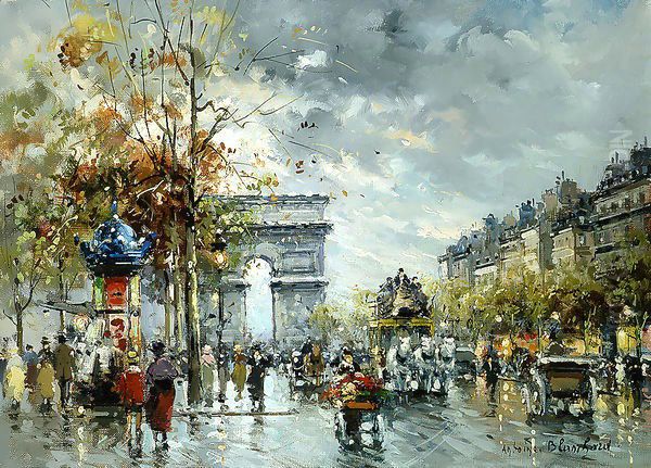 l Arc de Triomphe Oil Painting by Agost Benkhard