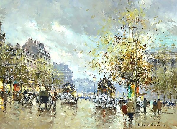 Place de la Madeleine Oil Painting by Agost Benkhard