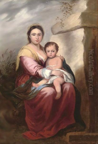 The Madonna and Child Oil Painting by Bartolome Esteban Murillo