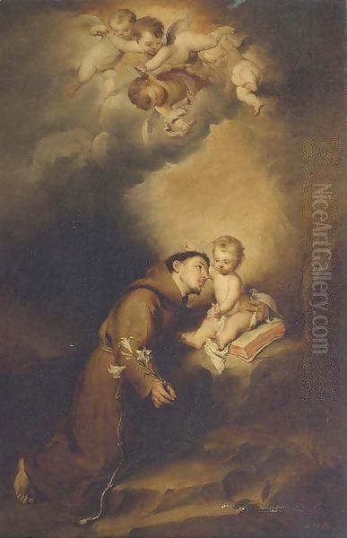 The Vision of Saint Anthony of Padua Oil Painting by Bartolome Esteban Murillo