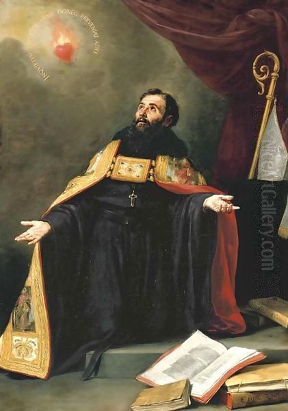 Saint Augustine in Ecstasy Oil Painting by Bartolome Esteban Murillo