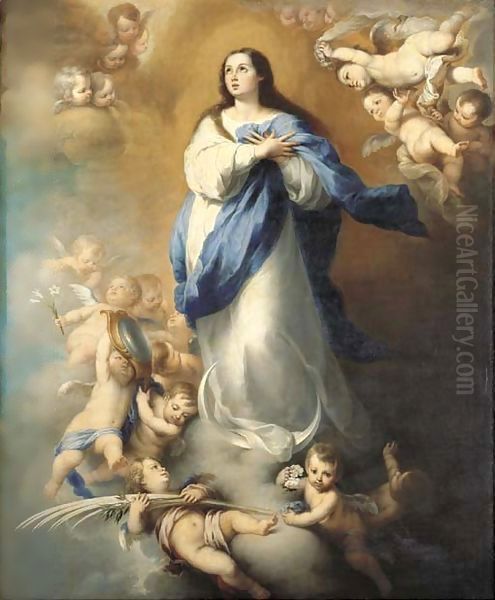 The Immaculate Conception Oil Painting by Bartolome Esteban Murillo