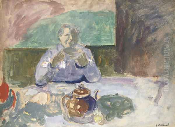 Le petit dejeuner Oil Painting by Jean-Edouard Vuillard