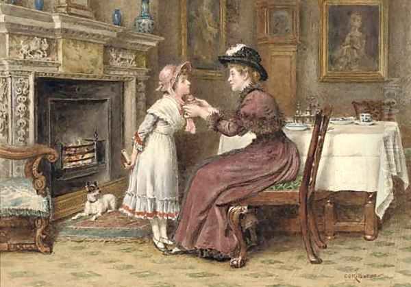 Sunday morning Oil Painting by George Goodwin Kilburne