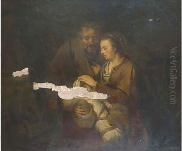 The Rest on the Flight into Egypt Oil Painting by Gerbrand Van Den Eeckhout