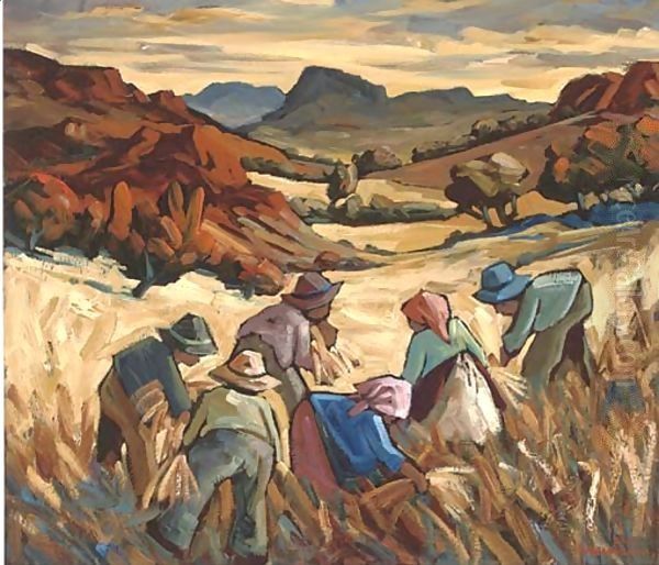 The harvesters Oil Painting by Edward H. Niemann