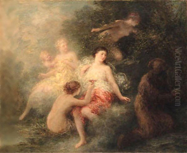 The Temptation of Saint Anthony Oil Painting by Ignace Henri Jean Fantin-Latour