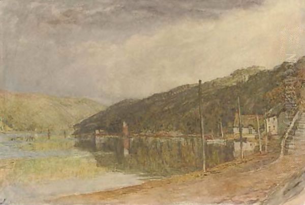 On the Dart Oil Painting by Henry Robert Robertson