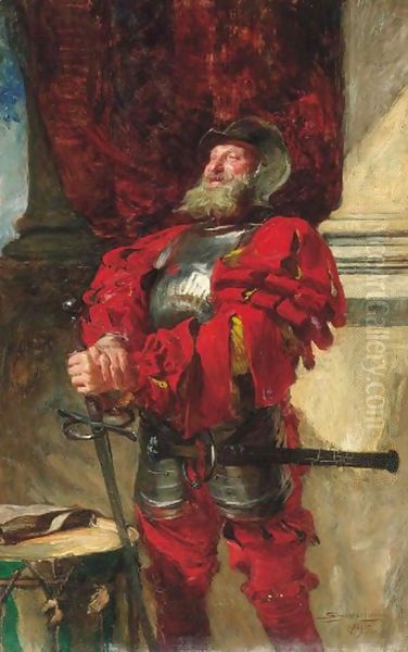 Falstaff Oil Painting by John Seymour Lucas