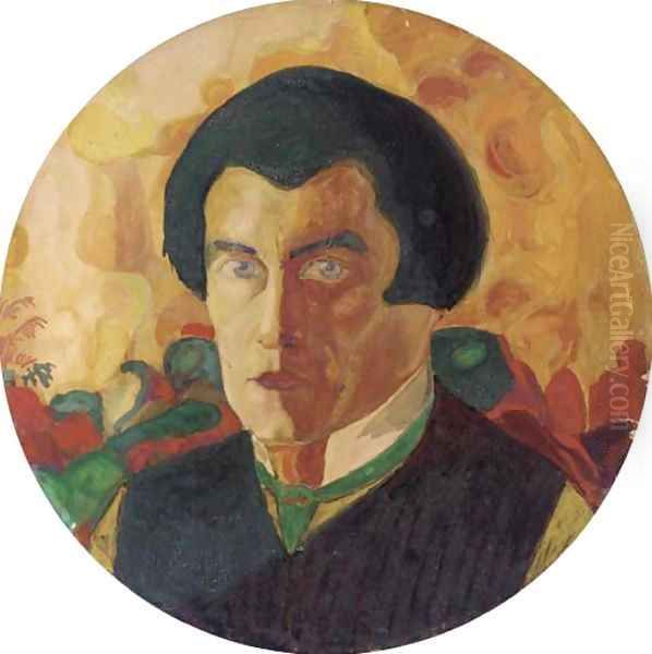 Self-Portrait 3 Oil Painting by Kazimir Severinovich Malevich