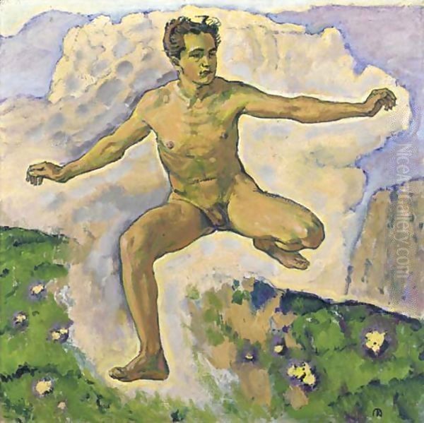 Fruthling Oil Painting by Koloman Moser