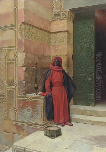 The Palace Attendant Oil Painting by Ludwig Deutsch