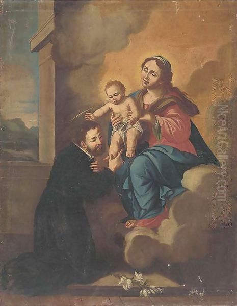 Saint Francis Xavier with a vision of the Virgin and Child Oil Painting by Bartolome Esteban Murillo