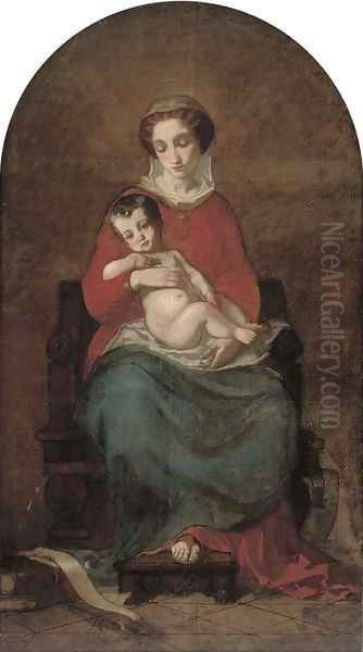 Madonna and child Oil Painting by Raphael