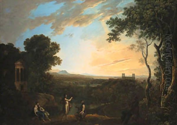 Phaeton's petition to Apollo Oil Painting by Richard Wilson