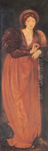 Fatima Oil Painting by Sir Edward Coley Burne-Jones