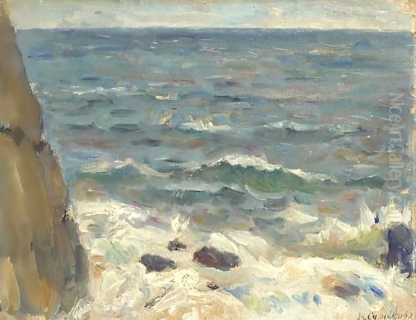 Seascape with rocks Oil Painting by Vasilij Ivanovic Surikov