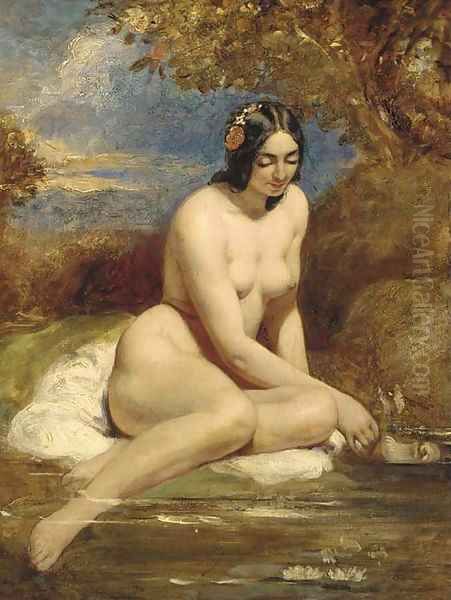 The bather Oil Painting by William Etty