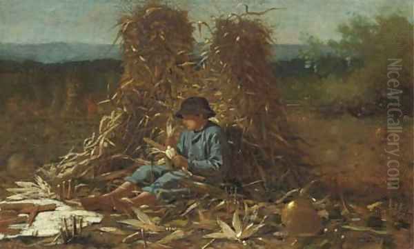 The Last Days of Harvest Oil Painting by Winslow Homer