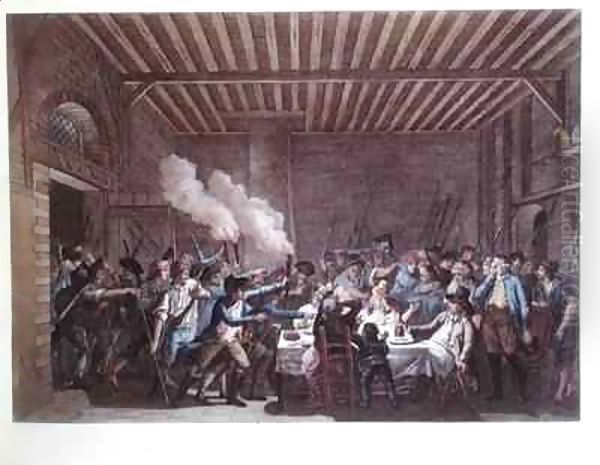 The Arrest of Louis XVI (1754-93) at Varennes Oil Painting by Jan Bulthuis