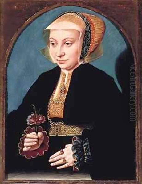 Portrait of a Lady Oil Painting by Bartholomaeus, the Elder Bruyn