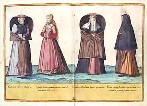 Sixteenth century costumes from 'Omnium Poene Gentium Imagines' 7 Oil Painting by Abraham de Bruyn