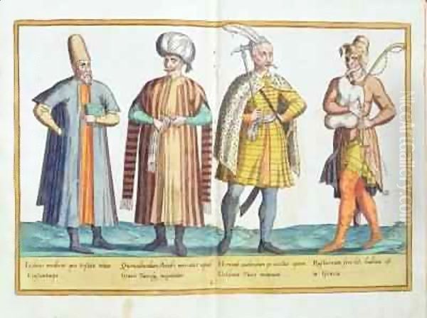 Sixteenth century costumes from 'Omnium Poene Gentium Imagines' 11 Oil Painting by Abraham de Bruyn