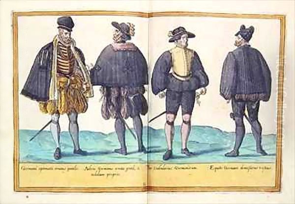 Sixteenth century costumes from 'Omnium Poene Gentium Imagines' 20 Oil Painting by Abraham de Bruyn