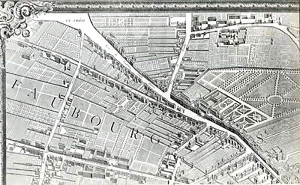 Plan of Paris, known as the 'Plan de Turgot' 5 Oil Painting by Bretez, Louis