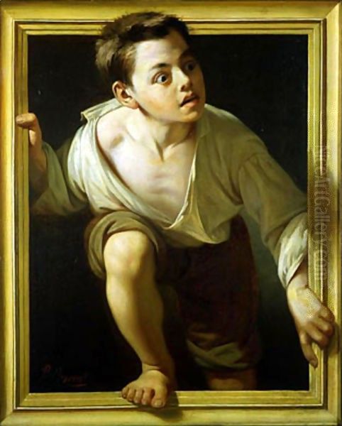 Escaping criticism Oil Painting by Pere Borrell del Caso