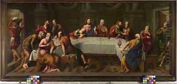 The Last Supper Oil Painting by Paris Bordone