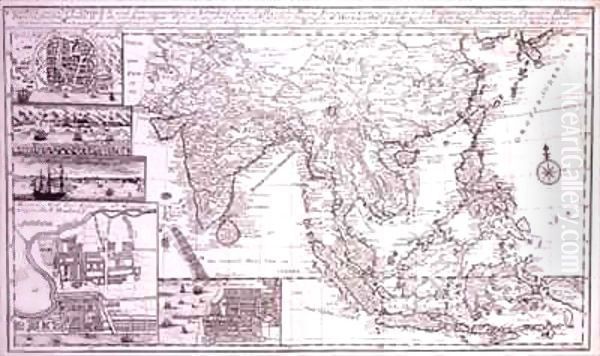 India to western New Guinea including southern Japan and the Philippines Oil Painting by Georg Christian Bonstedt