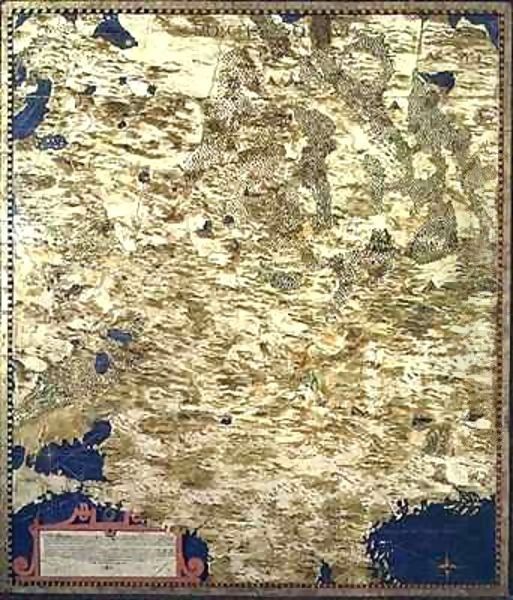 Map of Sixteenth Century Russia Oil Painting by Egnazio Stefano and Danti Bonsignori