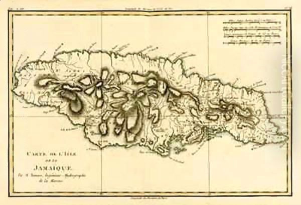 The Island of Jamaica Oil Painting by Charles Marie Rigobert Bonne