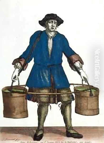 The Water Carrier Oil Painting by Jean Baptiste Bonnart