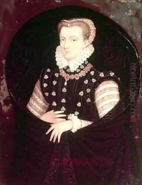 Mary, Queen of Scots Oil Painting by William Senior Bone