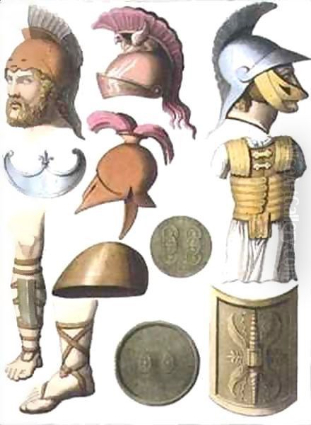 Roman military equipment Oil Painting by D.K. Bonatti