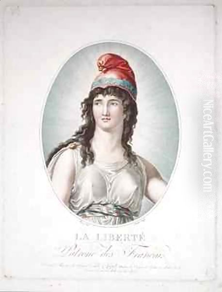 Liberty, Patron of the French Oil Painting by Simon-Louis Boizot