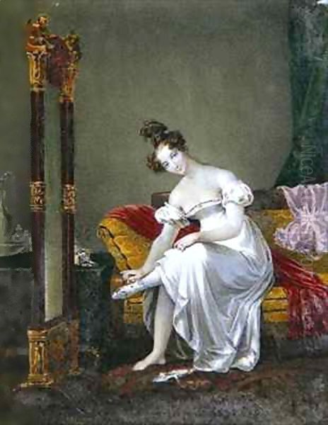 The Neglige Oil Painting by Charles Boulanger de Boisfremont