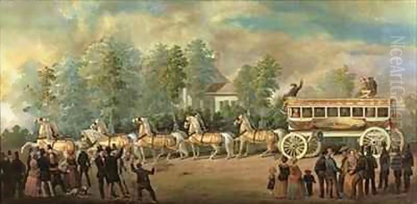 Coach 76 of the Knickerbocker Line, Brooklyn Oil Painting by Henry Boese