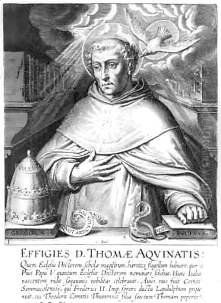 St. Thomas Aquinas Oil Painting by Cornelis Boel