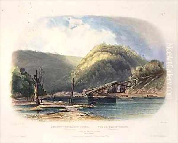 View of Mauch-Chunk, Pennsylvania Oil Painting by Karl Bodmer