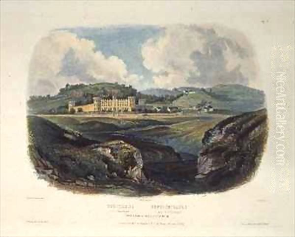 Penitentiary near Pittsburgh Oil Painting by Karl Bodmer