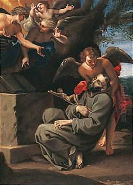 The Ecstasy Of Saint Francis Oil Painting by Annibale Carracci