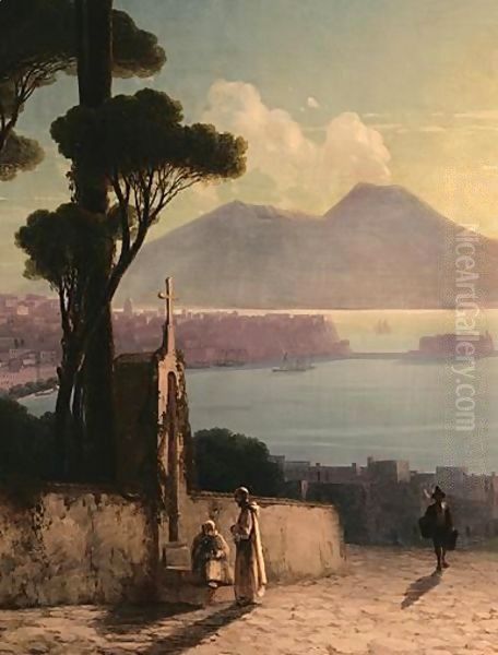 The Bay Of Naples 3 Oil Painting by Ivan Konstantinovich Aivazovsky