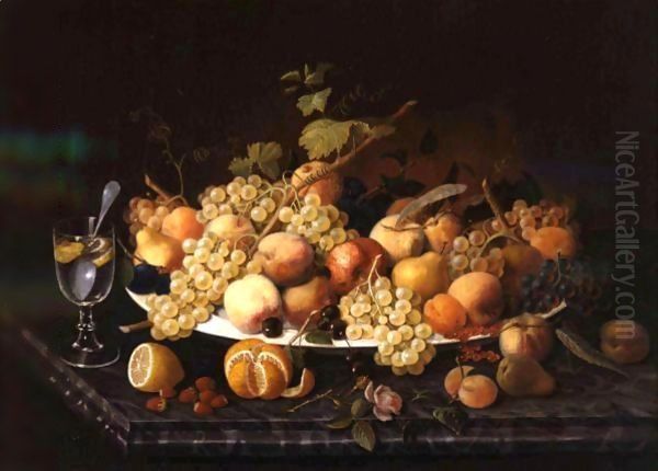 Still Life With Fruit 2 Oil Painting by Severin Roesen