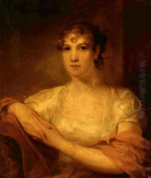 Portrait Of Mary Myers Hale Oil Painting by Thomas Sully